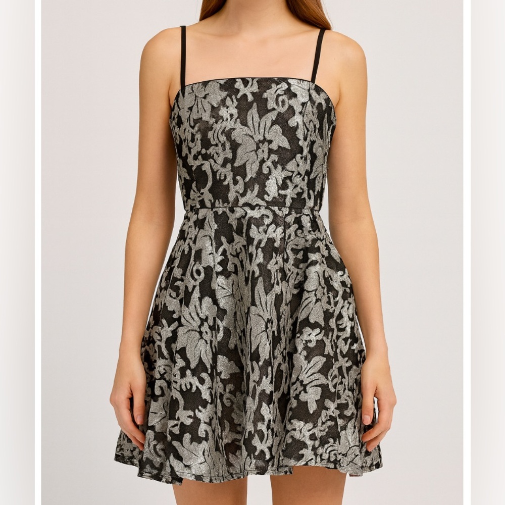 Bebe Sequin Dress Size 6 Removable Straps